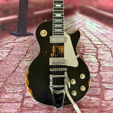 Relic Jazz lp Electric Guitar solid Mahogany Body Rosewood Fretboard