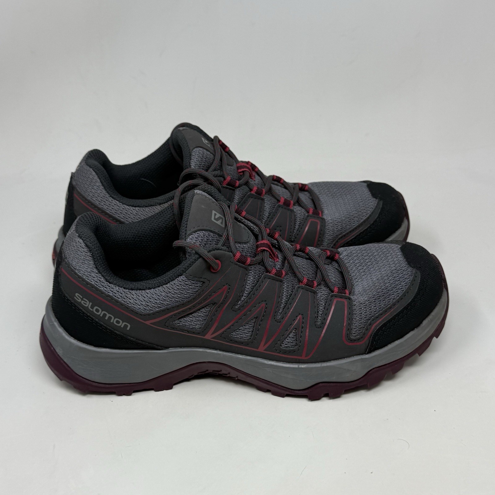 Scarpe da trekking Salomon Aramis donna 7 5 grigie in rete trail running sneakers