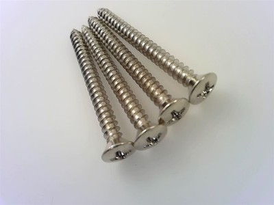 True Custom Shop  Nickel Neck Plate Mounting Screws for Fender Bass & Guitars