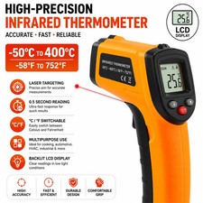 LCD Digital Non-contact Laser IR Infrared Thermometer Temp Meter Temperature Gun