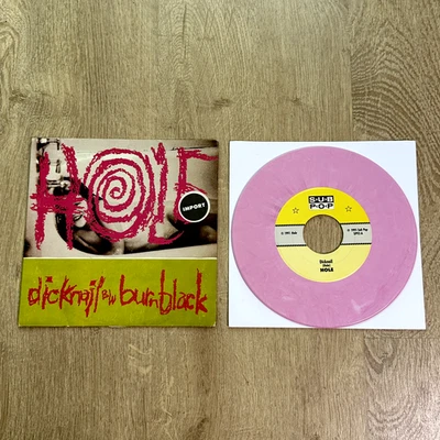 Hole Dicknail 7" Pink Marbled Vinyl Record Sub Pop Single Nirvana Courtney Love - Bild 1 von 4