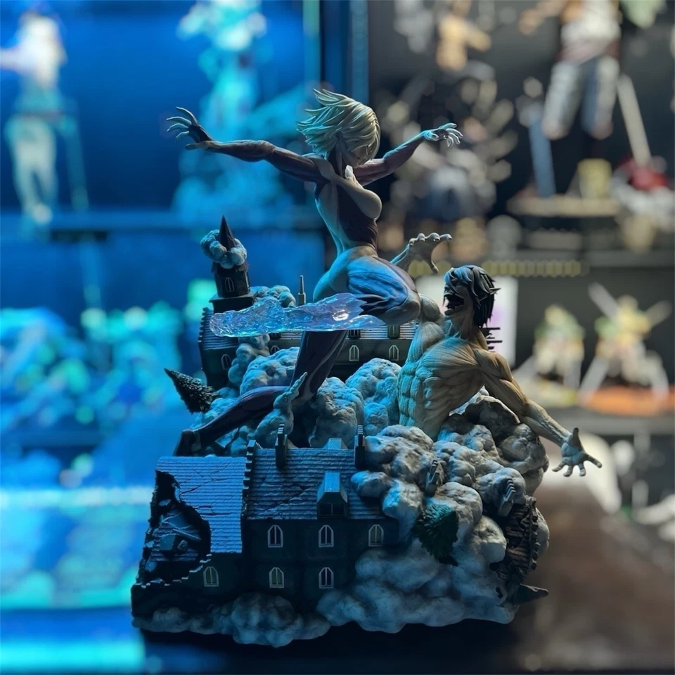 Attack on Titan CHIKARA Studio “Raid on Stohess District” Annie vs Eren Resin - Image 3 of 4