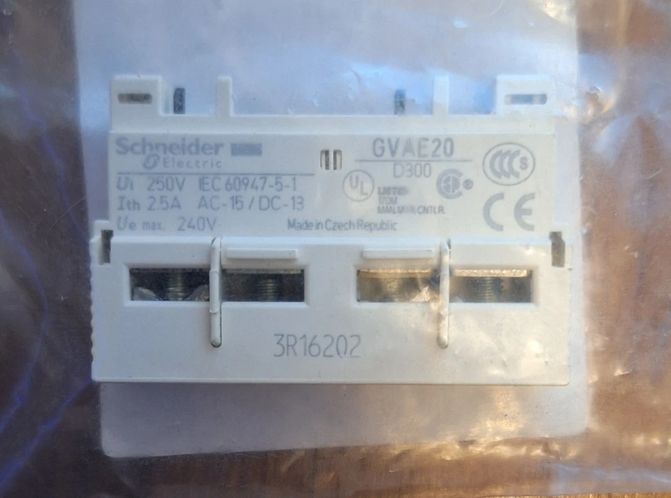 *NEW* Schneider Electric GVAE20 ~ Plug In Aux. - USA location - Image 2 of 2