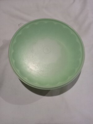 Vintage Tupperware 3 Piece Jel-Ring Mold Jello Gelatin Mint Green 6 Cup Capacity
