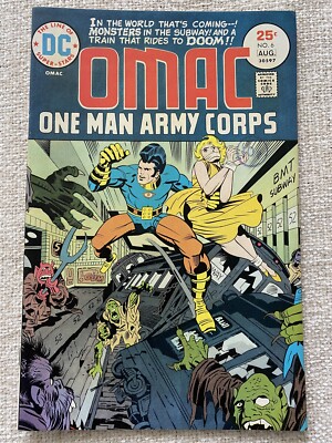 Omac #6 Jack Kirby DC Comics 1975 Sehr guter Zustand 