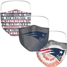 New England Patriots Fanatics Branded Adult Patriotic Face Covering 3-Pack