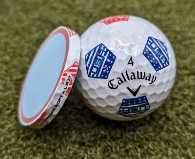 Callaway Truvis Chrome Soft X LS USA Cross Section Golf Ball Marker Poker...