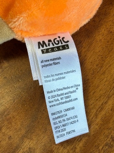 NWT Magic Years Bear Pumpkin Pull & Play Activity Toy 5" x 9" Age 0+ - Picture 4 of 5
