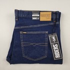 Riders by Lee Jeans Mens Size 44s Blue Straight Denim Stretch Cotton Blend NEW