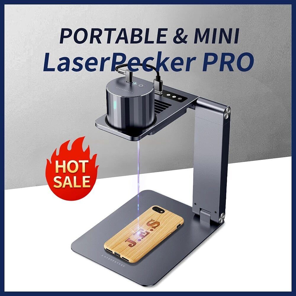 LaserPecker L1 Laser Engraver, Mini Engraving Machine Portable Laser  Etcher, Compressed Spot High Prec…