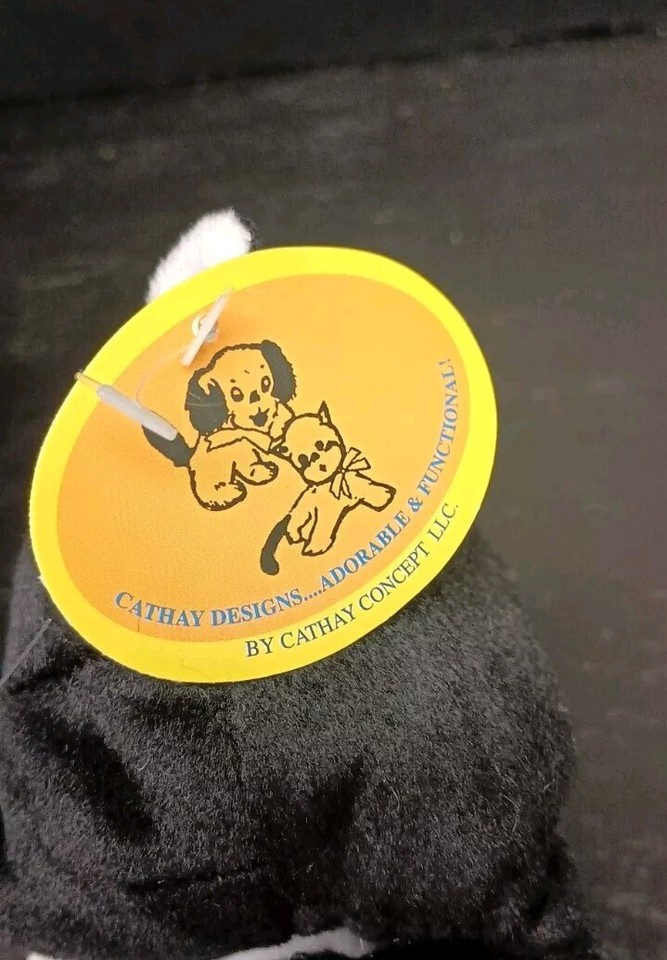 Child's Plush Kitty Cat Water Bottle Holder With Adjustable Shoulder