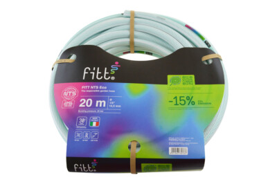 Premium Gartenschlauch FITT NTS  Eco, aquamarin, 12,5 mm  (1/2''), 20-Meter-Rolle