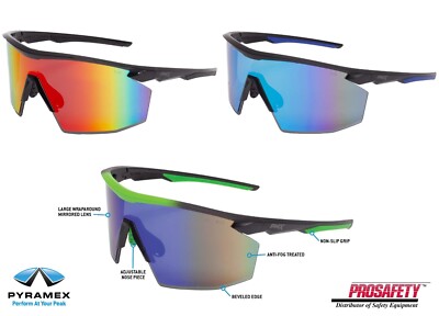 Baseball Softball Cycling Anti Fog Mirror Sunglasses UV ANSI Z87+ Safety Glasses