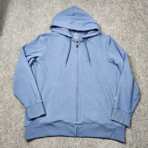 Mack Weldon Jacke Herren XXL Blau ACE Full Zip Hoodie Sweatshirt