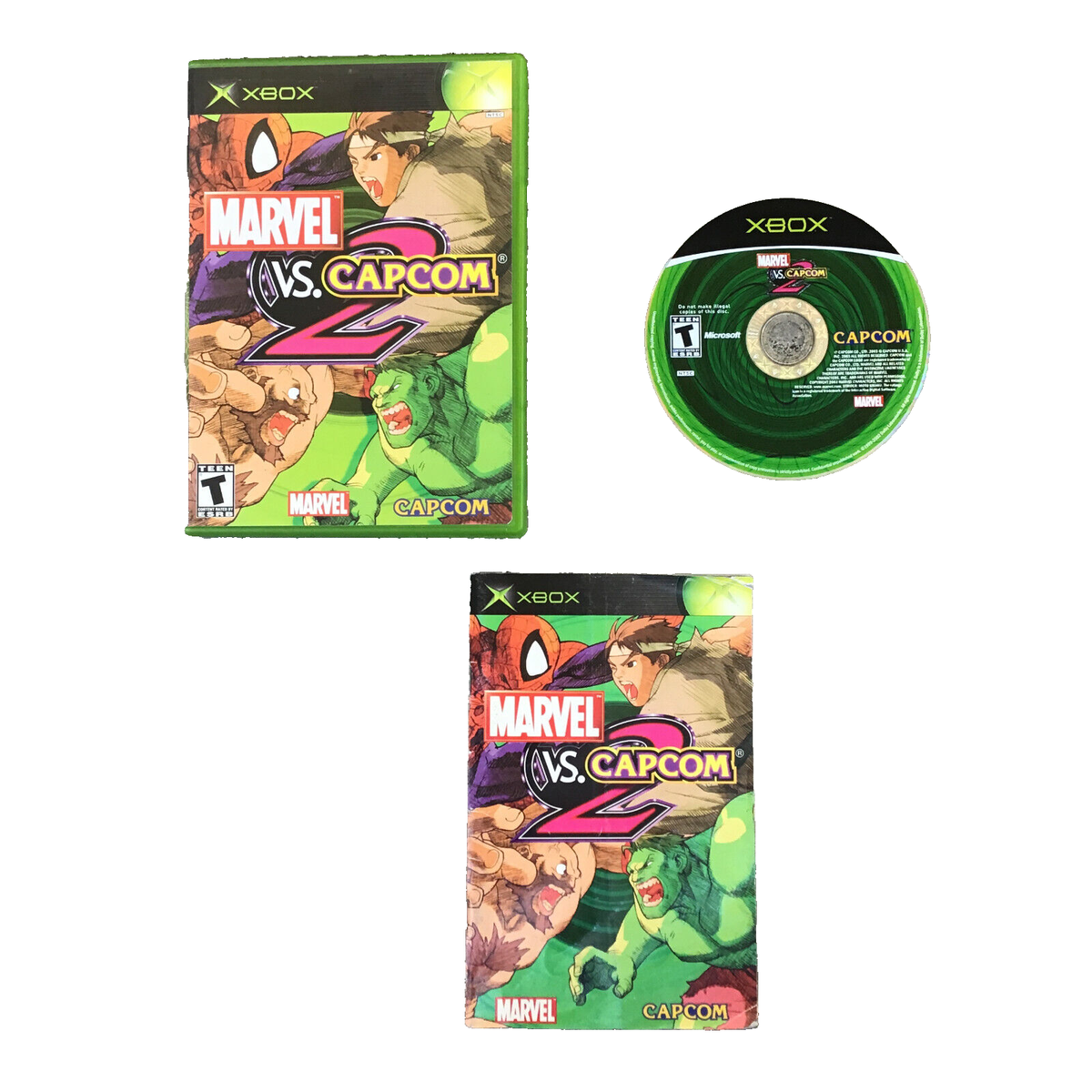 MARVEL VS. CAPCOM 2【中古美品・XBOX日本版】 Marvel vs. Capcom 2 (Microsoft Xbox, 2003) CIB Complete