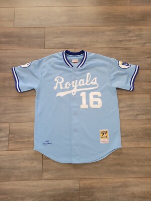 AUTHENTIC VINTAGE BO JACKSON ROYALS JERSEY 48 XL MITCHELL