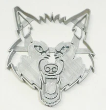 WOLF FACE DETAILED WILD ANIMAL CANINE SPECIAL OCCASION COOKIE CUTTER USA PR3382