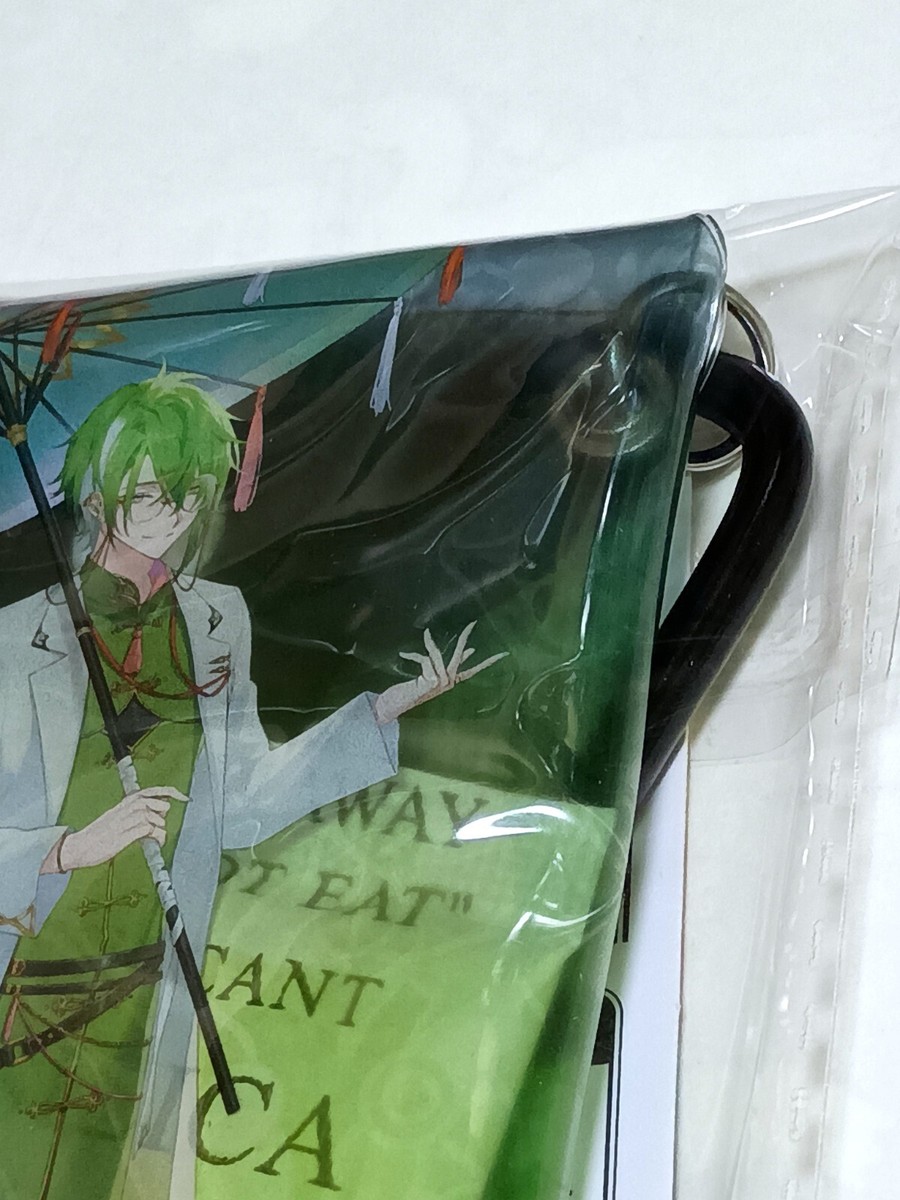 Fragaria Memories Pikero Clear Case with Carabiner Noir Bouquet