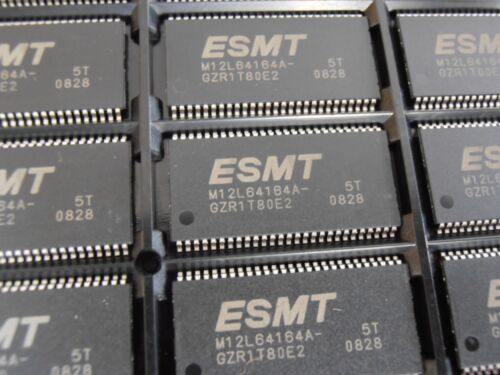 2PCS M12L64164A-5TG  200MHz  1M x 16 Bit x 4 Banks  64M SDRAM  TSOPII54  ESMT - Afbeelding 1 van 1