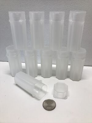Qty 10 Guardhouse Square Quarter Coin Tubes Each Holds 40 Coins