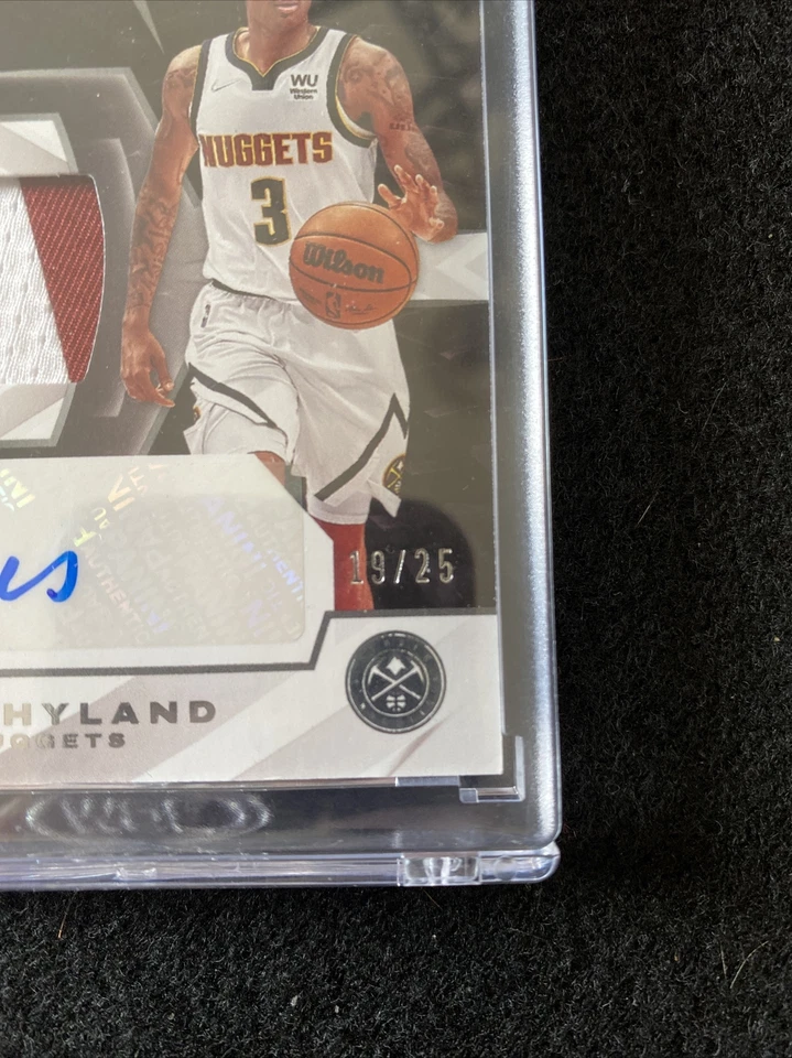 2021-22 Panini Black Bones Hyland Rookie Patch Auto RPA /25 RMA-BH - Image 3 of 3