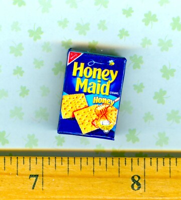 Dollhouse Miniature size Graham Cracker Box # H G
