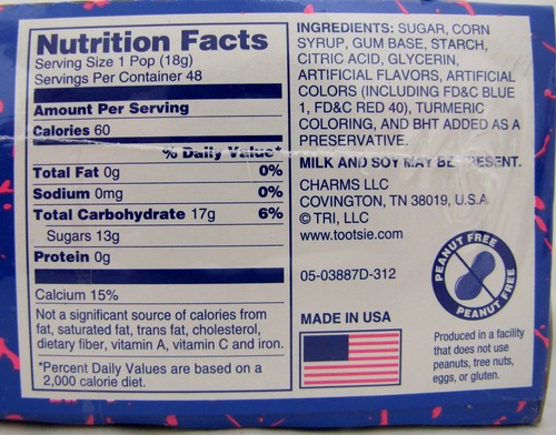 Charms Blow Pops Blue Raspberry Berry Suckers Candy Pop Bulk Lollipops 48 ct Box - Picture 9 of 9