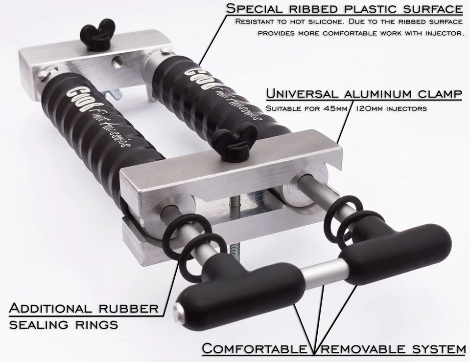 CooB 2x 1,5 oz Aluminio Doble Inyector Plástico Suave Señuelo de Pesca Molde Fabricación de Cebo Foto 3 de 4