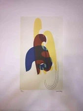 Man Ray Lithography Off Set CM 50x65 Signature On Slab With Certificate New