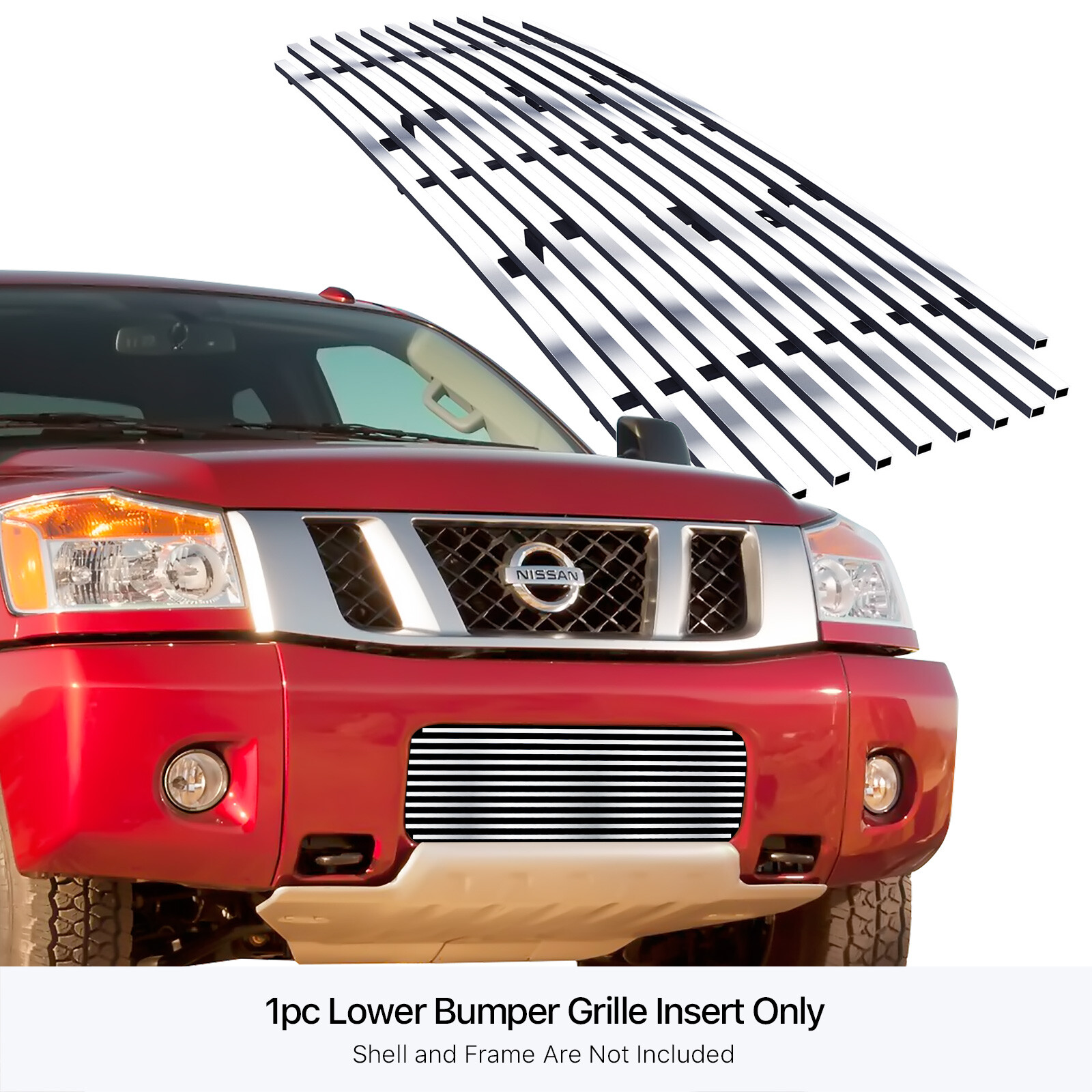 Lower Bumper Billet Grille Insert For 1988-1992 Chevy Camaro - Polished Stainless Steel 1 thumbnail image
