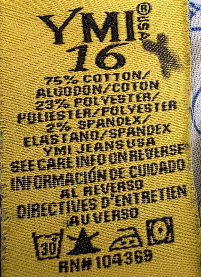 Pantalones Cortos YMI Mujer Talla 16 Botón Cremallera Puños Jean #2 NUEVO Foto 3 de 4