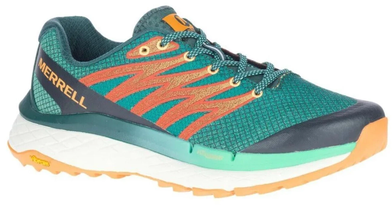 Merrell J135137 Rubato Trail Running Sneaker Shoes Marine Blue Orange Men's 13