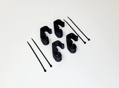 YAKATTACK BlackPack Pro Tankwell Bungee Speed Clip Kit Yak Hobby - BLACK