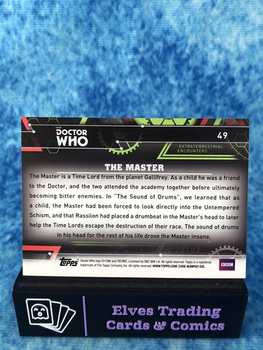 Doctor Who Extraterrestrial Encounters PURPLE /50 SINGLE Non-Sport Trading Card - Picture 102 of 184
