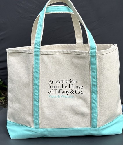 Tiffany & Co GROSSE CANVAS Vision & Virtuosity Exposition BEUTELTASCHE/WEEKENDER TASCHE. NEU - Bild 12 von 16
