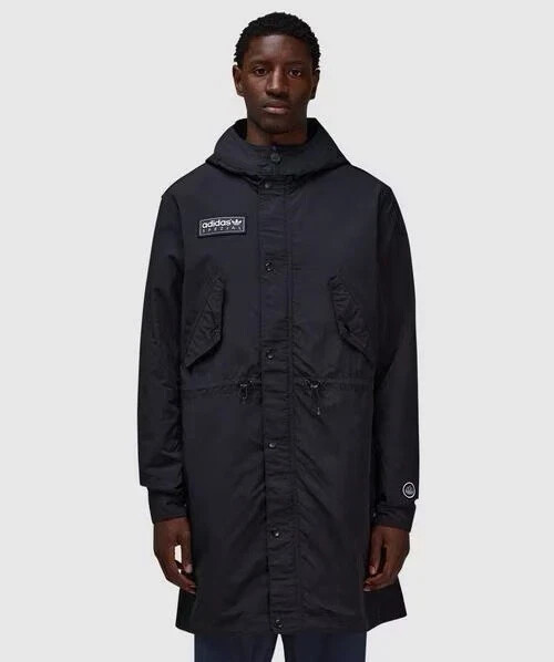 Adidas Halewood SPZL Parka Jacket - Black - X-LARGE XL - SPEZIAL