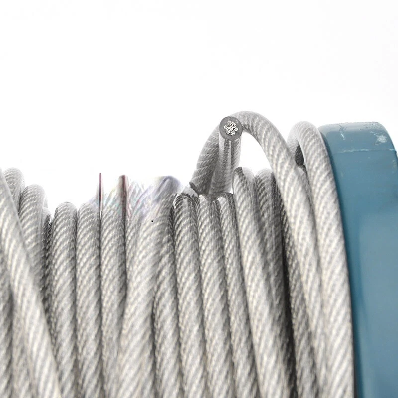 Edelstahl Draht Seil Flexibel PVC Beschichtet Kabel 1mm-6mm Rostfrei Langlebig - Bild 3 von 4