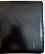 Seven Habits Covey Planner Classic Black Leather Binder (7) 1-inch rings  NEW