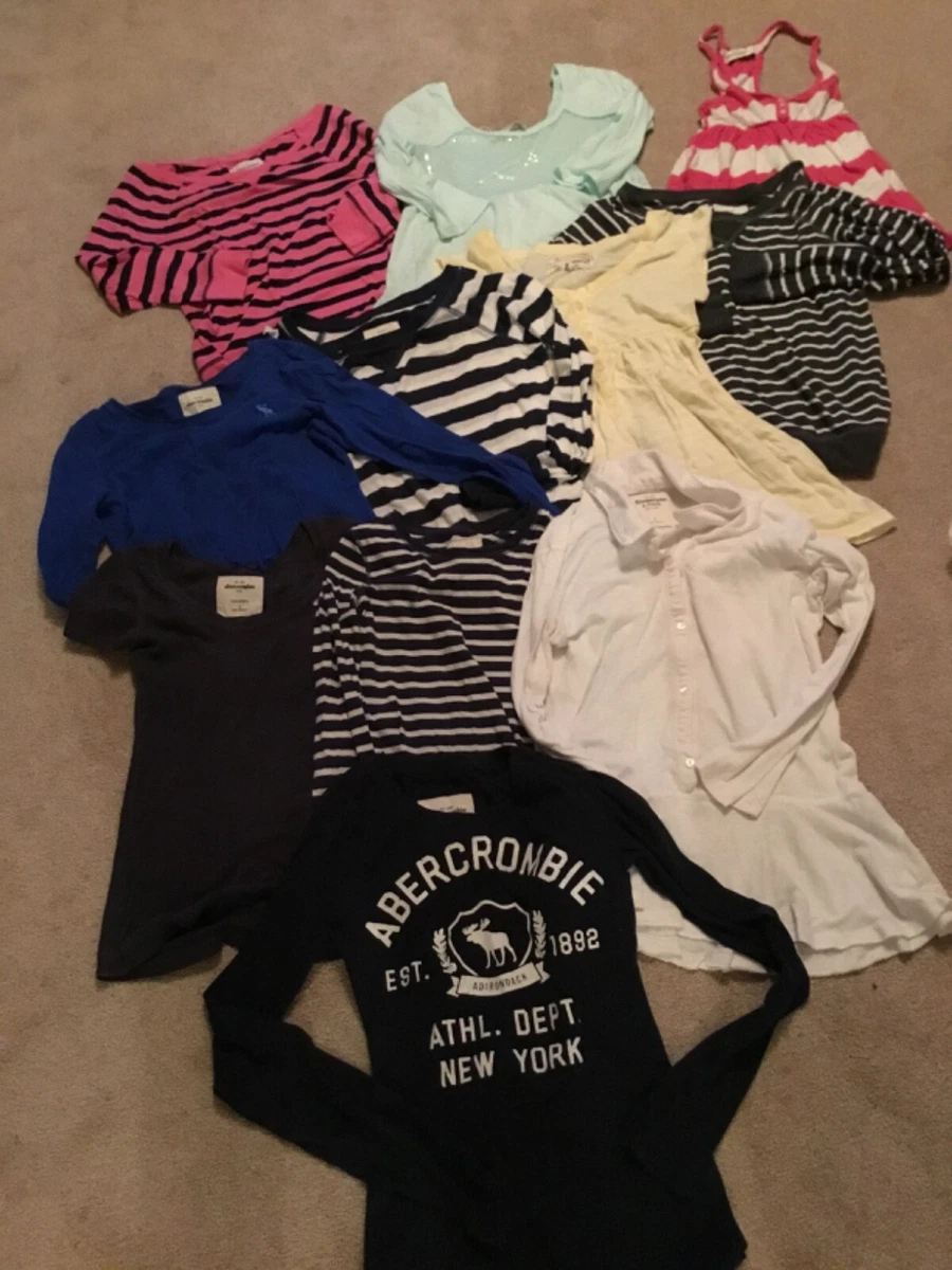 All Abercrombie &fitch brand 11pcs girl clothes lot size:sm/medium