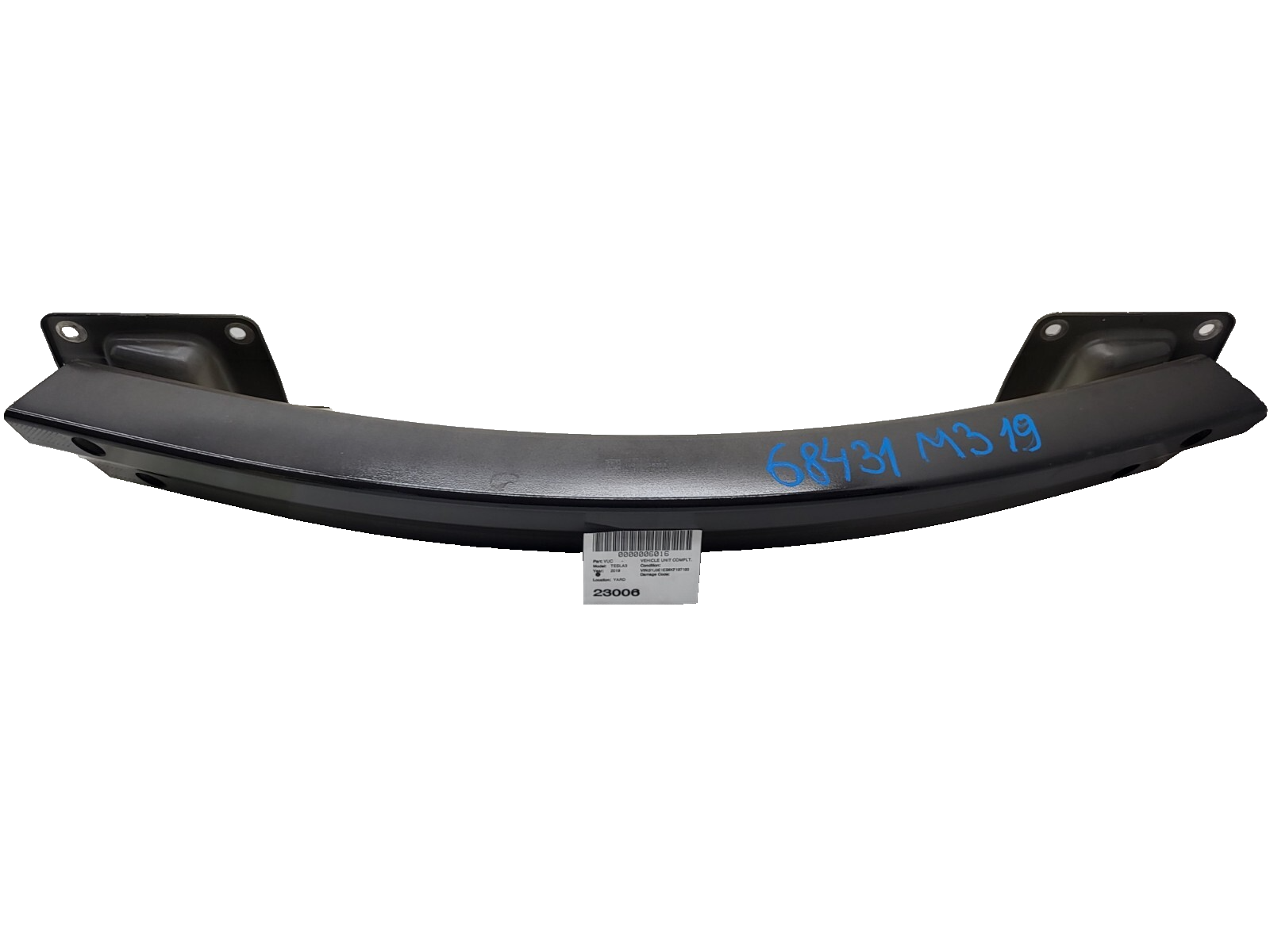 ⭕ 2017-2022 Tesla Model 3 M3 Rear Bumper Beam Extrusion Reinforcement Impact Bar