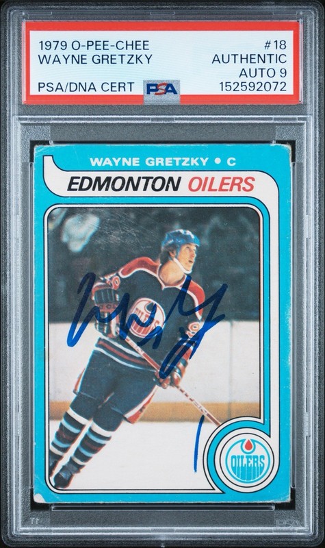 Wayne Gretzky 1979 O Pee Chee #18 Rookie Autograph PSA Auto 9 📈💥🐐