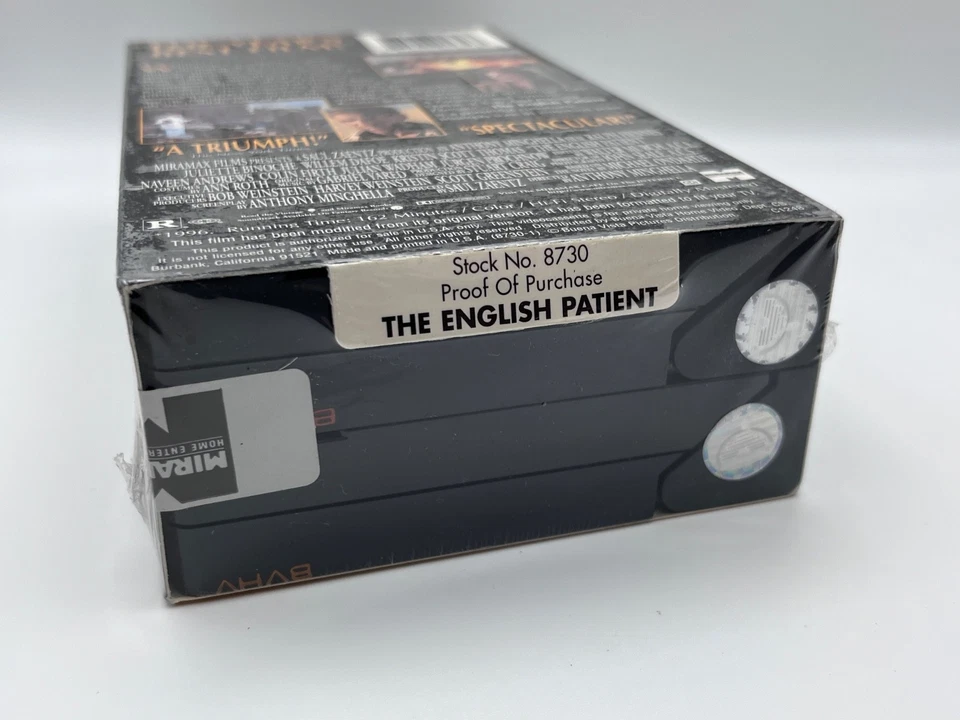 The English Patient 1996 Awards Edition Double VHS (Sealed!) - Image 4 of 4