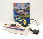 Lego 4011 Cabin Cruiser, Shark, Fisherman & Pilot- 100% Complete w/Instructions
