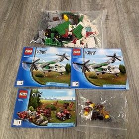 Lego City #60021 Cargo Heliplane Lumberjack 100% Complete All Minfigs Manuals 