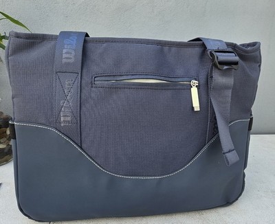 Wilson Tennis Bag Navy Blue Shoulder Strap Shoulder Carry Sports Equipment