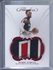 2018-19 Panini Flawless Patch Ruby /15 Bobby Portis #P-BPT Patch 3d3