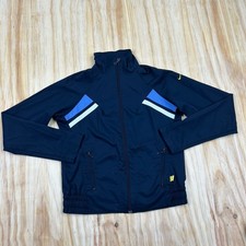 Nike Womens Vintage 00 s Y2K Track Jacket Navy Blue Size Medium VTG