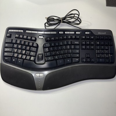 Microsoft KU-0462 Natural Ergonomic USB Keyboard 4000 v1.0 Computer PC
