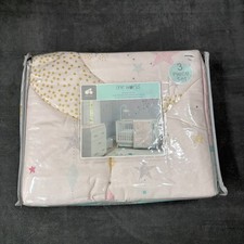 Just Born Pale Pink Crescent Moon Unicorns Baby Bedding Set Love Sugar