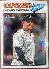 2026 Topps Heritage David Bednar #207 NY Yankees Baseball - White Chrome